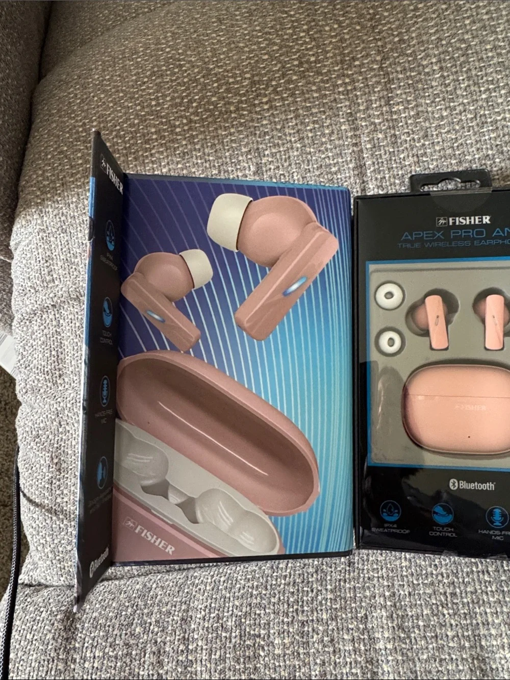 Fisher Apex Pro ANC True Wireless Earbuds - Pink